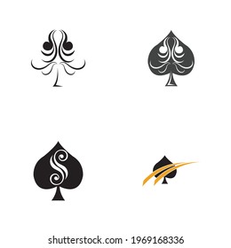 Ace logo set vector illustration design template