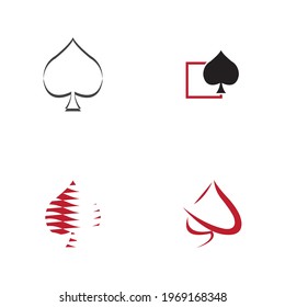 Ace logo set vector illustration design template