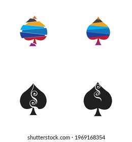 Ace logo set vector illustration design template