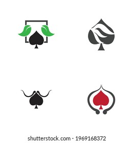 Ace logo set vector illustration design template