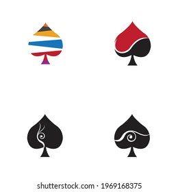 Ace logo set vector illustration design template