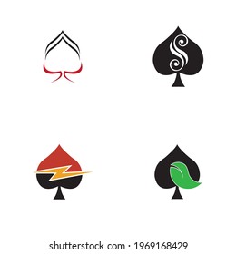 Ace logo set vector illustration design template