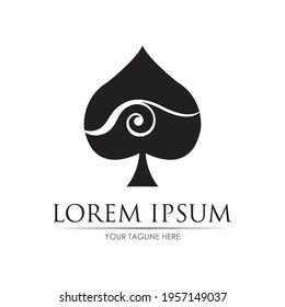 Ace logo vector illustration design template
