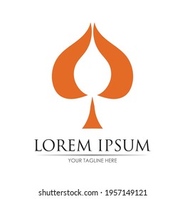 Ace logo vector illustration design template