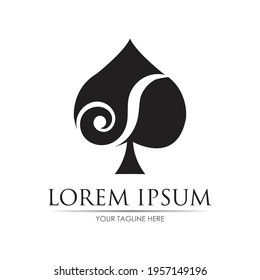 Ace logo vector illustration design template