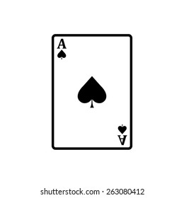 ace - Playing card - vector icon