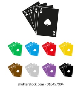 ace - Playing card - vector icon