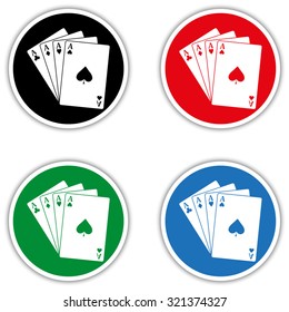 ace - Playing card - vector icon