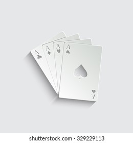 ace - Playing card - vector icon
