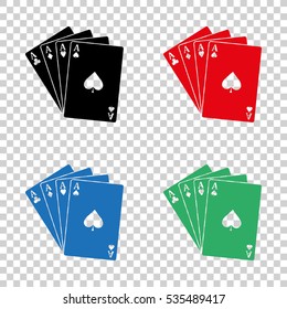 ace - Playing  card - vector icon