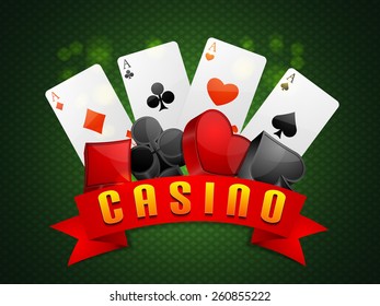 Jugar cartas con símbolos 3D para Casino.