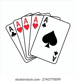 Ace Playing Cards Poker Vector