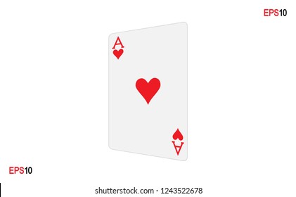 Ace. Poker Card.