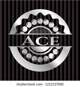 Ace silver shiny emblem