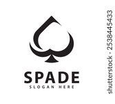 Ace of Spade Logo Design Vector Icon