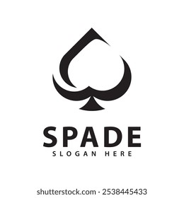 Ace of Spade Logo Design Vector Icon