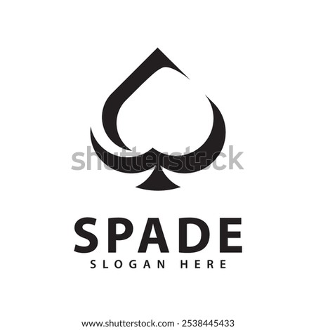 Ace of Spade Logo Design Vector Icon