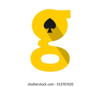 ace spade typography alphabet typeset typeface logotype font image vector icon