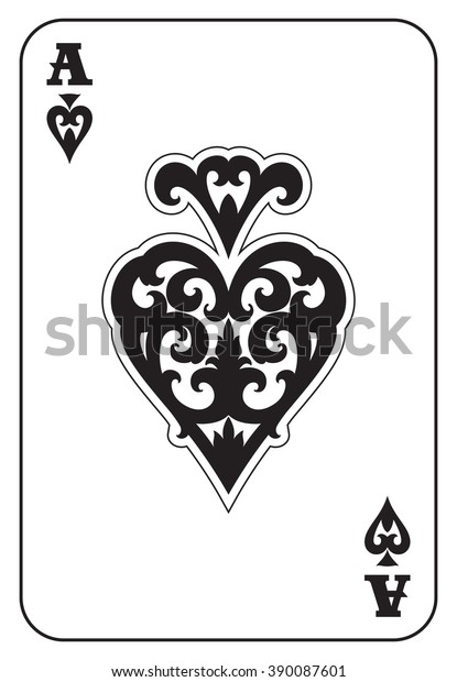 Ace Spades Stock Vector (Royalty Free) 390087601