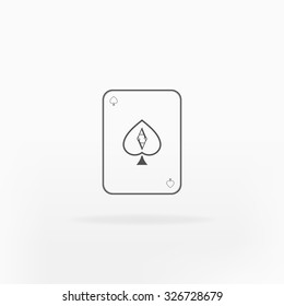 Ace of Spades Card