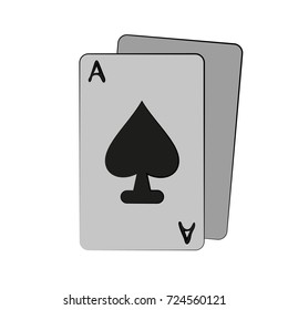 ace of spades card icon image 