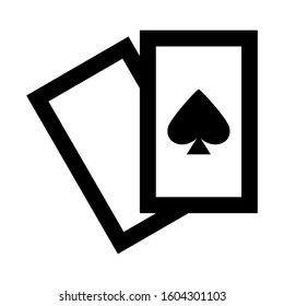 Ace of spades icon isolated sign symbol vector illustration - high quality black style vector icons
