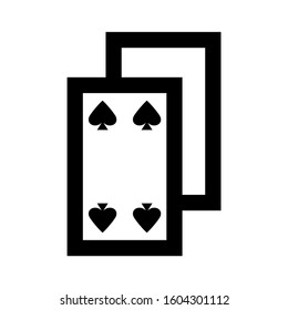 Ace of spades icon isolated sign symbol vector illustration - high quality black style vector icons
