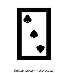 Ace of spades icon isolated sign symbol vector illustration - high quality black style vector icons
