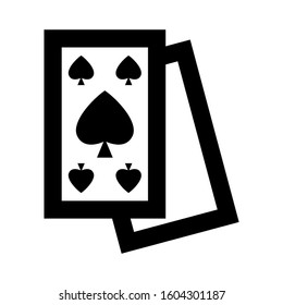 Ace of spades icon isolated sign symbol vector illustration - high quality black style vector icons
