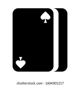 Ace of spades icon isolated sign symbol vector illustration - high quality black style vector icons
