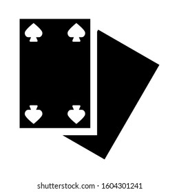 Ace of spades icon isolated sign symbol vector illustration - high quality black style vector icons
