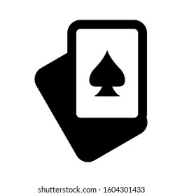 Ace of spades icon isolated sign symbol vector illustration - high quality black style vector icons
