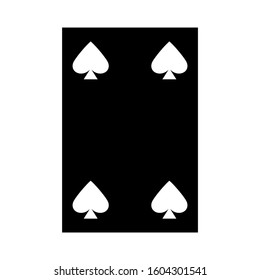 Ace of spades icon isolated sign symbol vector illustration - high quality black style vector icons
