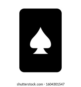 Ace of spades icon isolated sign symbol vector illustration - high quality black style vector icons
