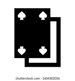 Ace of spades icon isolated sign symbol vector illustration - high quality black style vector icons
