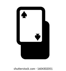 Ace of spades icon isolated sign symbol vector illustration - high quality black style vector icons
