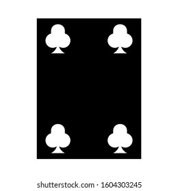 Ace of spades icon isolated sign symbol vector illustration - high quality black style vector icons
