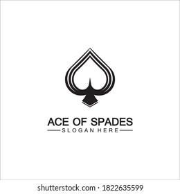 Ace Spades Icon Logo Design Flat Stock Vector (Royalty Free) 1822635599 ...