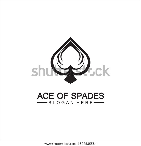 Ace Spades Icon Logo Design Flat Stock Vector (Royalty Free) 1822635584 ...