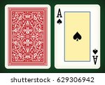 Ace of spades - playing cards vector illustration