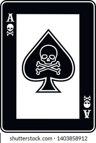 ace of spades with skull, vintage design t shirts

