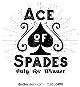 Ace Of Spades - Tee Design For Print