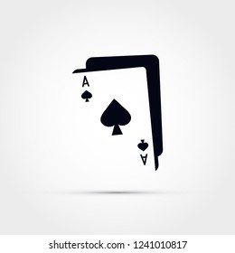 Ace of spades vector illustration