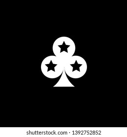 Ace with Stars logo icon vector