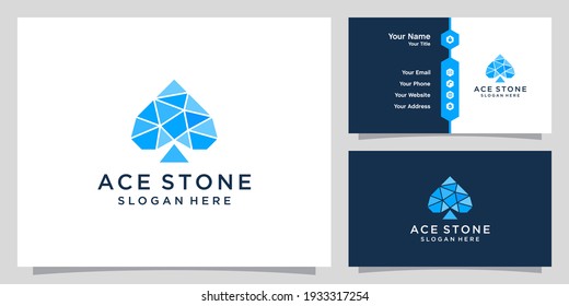 ace stone logo icon vector template