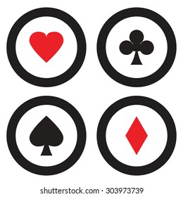 Ace symbol icon set