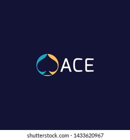 
Ace symbol with a simple and clean logo