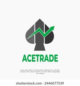 ace trading logo design template