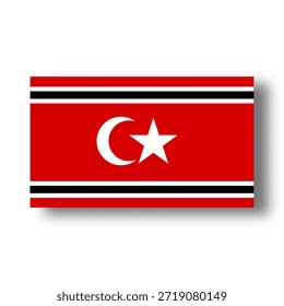 Die Aceh-Flagge ist das Symbol für das Königreich des unabhängigen Aceh-Kampfes