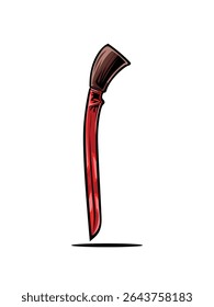 Ilustração de design de vetor adaga Aceh Rencong